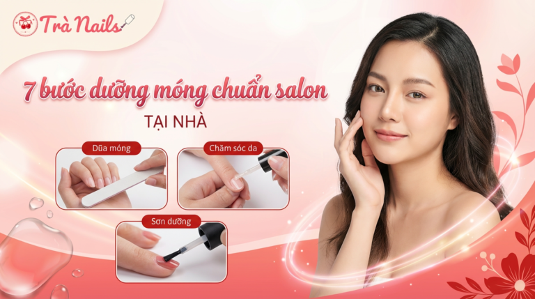 7 Bước Chăm Sóc Móng Tay Chuẩn Salon Ngay Tại Nhà Ai Cũng Làm Được - Trà Nails