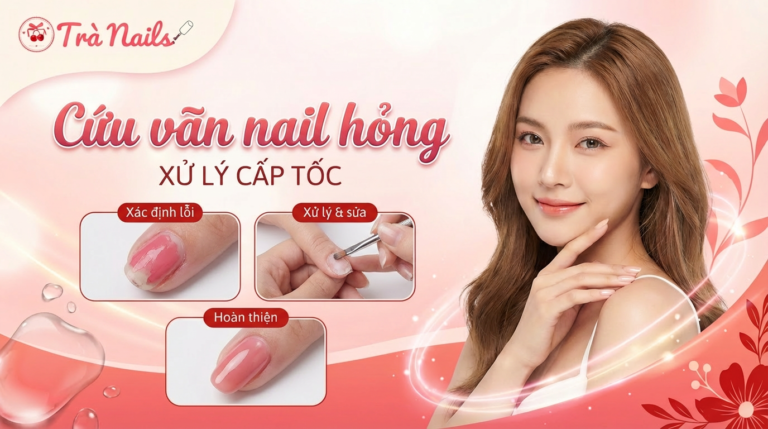 Làm thế nào để cứu vãn bộ nail bị lem, tróc chỉ sau vài ngày? - Trà Nails